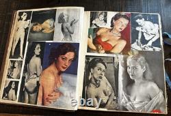 HUGE Vintage 1940's WWII Pinup Show Girls Risqué Scrapbook ONE OF A KIND 16lbs