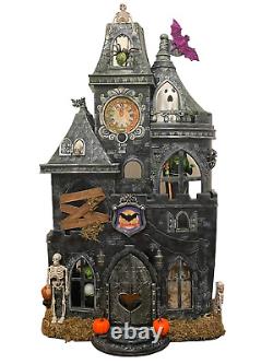 Halloween Haunted House Castle One-of-a-Kind Handpainted Dollhouse Spooky Decor