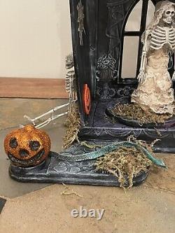 Halloween Haunted House Castle One-of-a-Kind Handpainted Dollhouse Spooky Decor