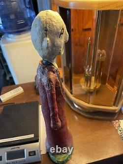 Halloween Monnie Wilson Ghoul Guy Papier-mâché 16 1/4 One Of A Kind