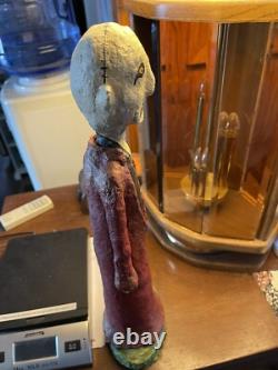 Halloween Monnie Wilson Ghoul Guy Papier-mâché 16 1/4 One Of A Kind