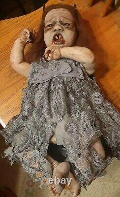 Halloween Prop DEMON BABY SCARY 20 One of a Kind Vampire Doll Gothic Halloween