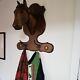Hand Carved Large Wooden Horse Head Coat Rack By C. J. Berry One Of A Kind