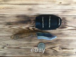 Hand Crafted Fixed Blade Camping Knife Custom Made, One Of A Kind