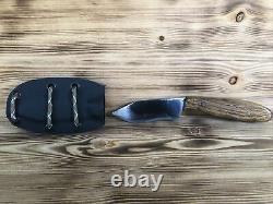 Hand Crafted Fixed Blade Camping Knife Custom Made, One Of A Kind