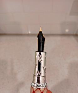 Hand Crafted Oriental Dragon Foutain Pen One of a Kind. Made with Rhinestones