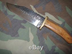 Hand Forged Knife Locally Made One of a Kind High Carbon Steel Bowie Style