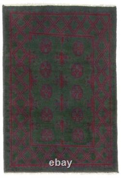 Hand Knotted Area Rug 2'9 x 3'11 Traditional Oriental Wool Carpet