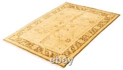 Hand Knotted Area Rug 5'6 x 7'9 Traditional Oriental Wool Carpet