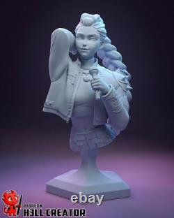 Hand Painted Kpop Idol Resin Statue Rumi Fan Art Collectible