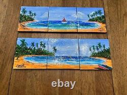 Hand Painted Ocean Mural One Of A Kind