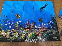 Hand Painted Ocean Mural One Of A Kind