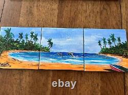 Hand Painted Ocean Mural One Of A Kind