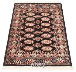 Hand-knotted 3'0 x 5'1 Finest Peshawar Bokhara Bordered, Traditional Wool Rug