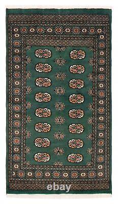 Hand-knotted 3'6 x 6'2 Finest Peshawar Bokhara Bordered, Traditional Wool Rug