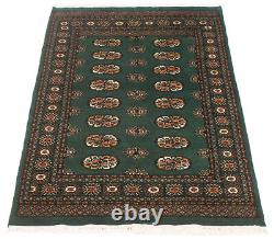 Hand-knotted 3'6 x 6'2 Finest Peshawar Bokhara Bordered, Traditional Wool Rug