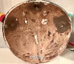 Handmade Coconut Shell Folk Art Sun & Moon Wall Sculptures One-of-a-Kind Pair