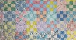 Handmade Cranberry Island One of a Kind Famous Quilter Vintage Patchwork Quilt