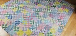 Handmade Cranberry Island One of a Kind Famous Quilter Vintage Patchwork Quilt