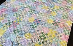 Handmade Cranberry Island One of a Kind Famous Quilter Vintage Patchwork Quilt