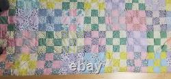 Handmade Cranberry Island One of a Kind Famous Quilter Vintage Patchwork Quilt