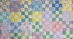 Handmade Cranberry Island One of a Kind Famous Quilter Vintage Patchwork Quilt