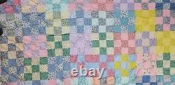 Handmade Cranberry Island One of a Kind Famous Quilter Vintage Patchwork Quilt