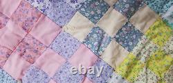 Handmade Cranberry Island One of a Kind Famous Quilter Vintage Patchwork Quilt