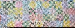 Handmade Cranberry Island One of a Kind Famous Quilter Vintage Patchwork Quilt