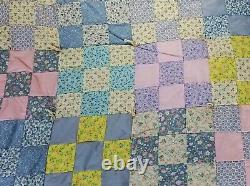 Handmade Cranberry Island One of a Kind Famous Quilter Vintage Patchwork Quilt