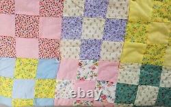 Handmade Cranberry Island One of a Kind Famous Quilter Vintage Patchwork Quilt