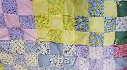 Handmade Cranberry Island One of a Kind Famous Quilter Vintage Patchwork Quilt