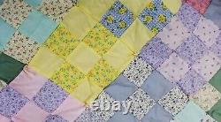 Handmade Cranberry Island One of a Kind Famous Quilter Vintage Patchwork Quilt