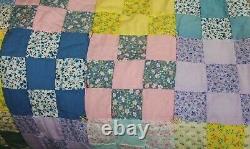 Handmade Cranberry Island One of a Kind Famous Quilter Vintage Patchwork Quilt