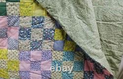 Handmade Cranberry Island One of a Kind Famous Quilter Vintage Patchwork Quilt