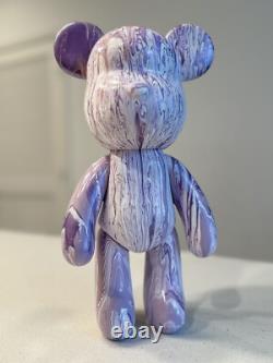 Handmade Fluid Art Bear Figurine, Home Decor or Gift, 13 in