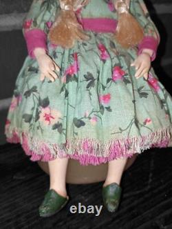 Handmade Interior Art Collectible Elf Doll, One Of A Kind Home Decor Piece