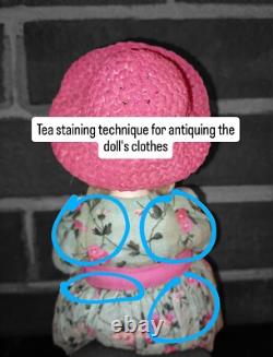 Handmade Interior Art Collectible Elf Doll, One Of A Kind Home Decor Piece