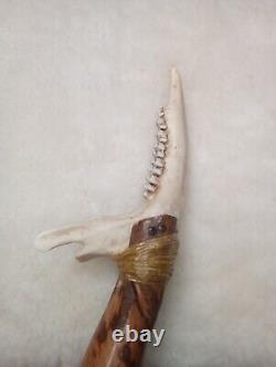 Handmade, One Of A Kind Deer Jawbone Knife