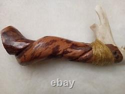 Handmade, One Of A Kind Deer Jawbone Knife