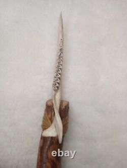 Handmade, One Of A Kind Deer Jawbone Knife