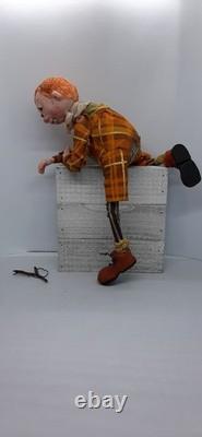 Handmade Polymer Art Doll Hooligan Hubert Folk Art Character Collectible