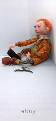 Handmade Polymer Art Doll Hooligan Hubert Folk Art Character Collectible