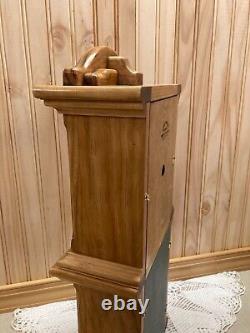 Handmade wooden clock one of kind designed and built by me