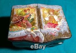 Handpainted One of a Kind Russian Lacquer Box Tales of Tzar Saltan D. Rogatov