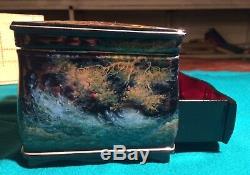 Handpainted One of a Kind Russian Lacquer Box Tales of Tzar Saltan D. Rogatov