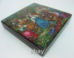 Handpainted One of a Kind Russian Lacquer Box The Sultans Kingdom by Wagner