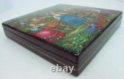 Handpainted One of a Kind Russian Lacquer Box The Sultans Kingdom by Wagner