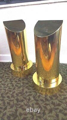 Hart Associates pair Brass Table Lamps Custom One-of-a-Kind Mid Century Modern