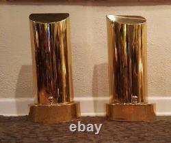 Hart Associates pair Brass Table Lamps Custom One-of-a-Kind Mid Century Modern